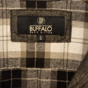 *Buffalo David Bitton  denim & plaid shirt